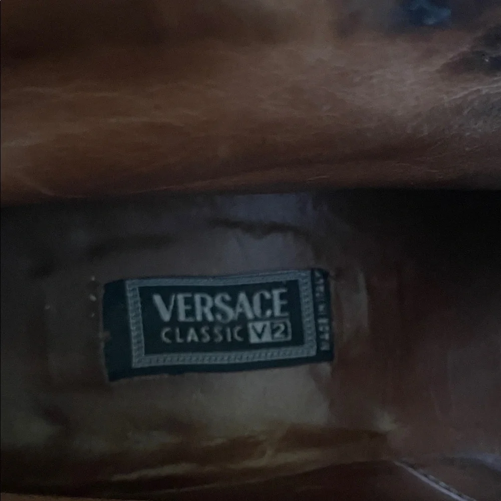 Versace Classic V2 Authentic Men's Black Leather Boots Size 42.5 (Men’s US 9.5)